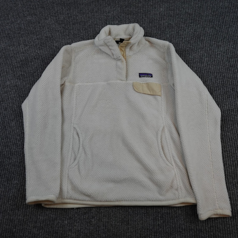 Patagonia Re-Tool Snap-T Fleece Pullover Jacket Womens Small White 25442